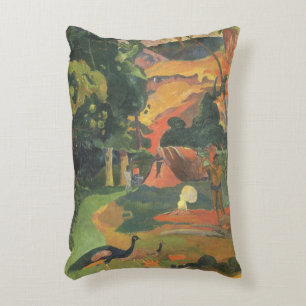 Landschaft mit Pfauen von Paul Gauguin Dekokissen