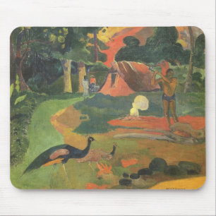 Landschaft mit Pfauen von Paul Gauguin Mousepad