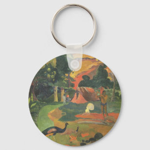 Landschaft mit Pfauen von Paul Gauguin Schlüsselanhänger