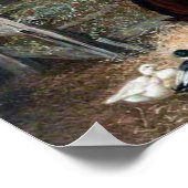 Landschaft mit Pferden Poster (Ecke)