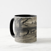 Landschaft mit Pferden Tasse (Vorderseite Links)