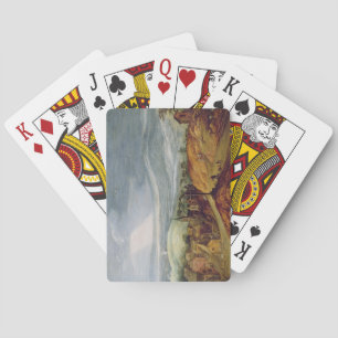 Landschaft mit Pilgrim Kneeling vor dem Haus Spielkarten