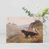 Landschaft mit Pointer und Setter | Eugene Petit (Stehend Vorderseite)