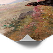 Landschaft mit Pointer und Setter | Eugene Petit Poster (Ecke)