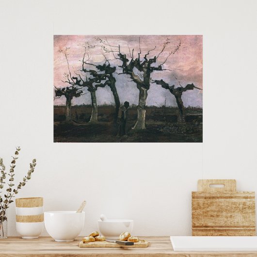 Landschaft mit Pollard Willows Vincent van Gogh Poster (Küche)