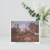 Landschaft mit Polyphemus von Nicolas Poussin Postkarte (Stehend Vorderseite)