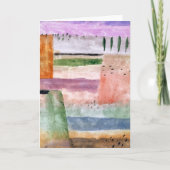 Landschaft mit Poplars - Paul Klee - Abstrakte Kun Karte (Vorderseite)