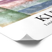 Landschaft mit Poplars von Paul Klee Poster (Ecke)