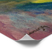 Landschaft mit Regen von Vasily Kandinsky Poster (Ecke)