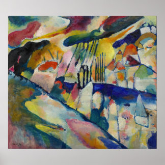 Landschaft mit Regen von Vasily Kandinsky Poster
