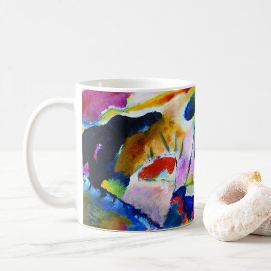 Landschaft mit Regen von Wassily Kandinsky Kaffeetasse (Mit Donut)