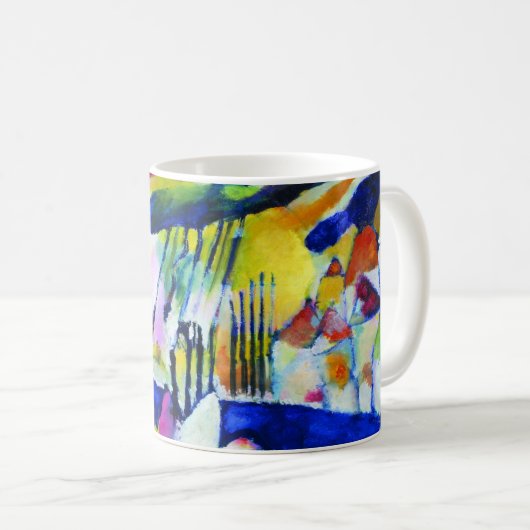 Landschaft mit Regen von Wassily Kandinsky Kaffeetasse (VorderseiteRechts)
