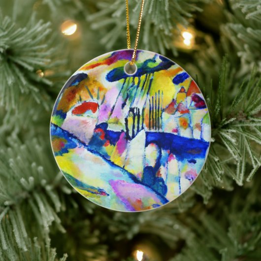 Landschaft mit Regen von Wassily Kandinsky Keramik Ornament (Baum)