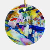 Landschaft mit Regen von Wassily Kandinsky Keramik Ornament (Vorne)