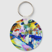 Landschaft mit Regen von Wassily Kandinsky Schlüsselanhänger (Rückseite)