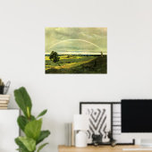 Landschaft mit Regenbogen, berühmtes Kunstwerk, Poster (Heimbüro)