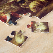 Landschaft mit Regenbogen (Öl auf Leinwand) Puzzle (Seite)