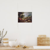 Landschaft mit Regenbogen Poster (Küche)