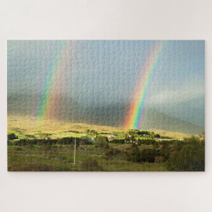 Landschaft mit Regenbogen Puzzle