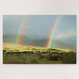 Landschaft mit Regenbogen Puzzle