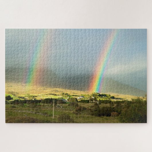 Landschaft mit Regenbogen Puzzle (Horizontal)