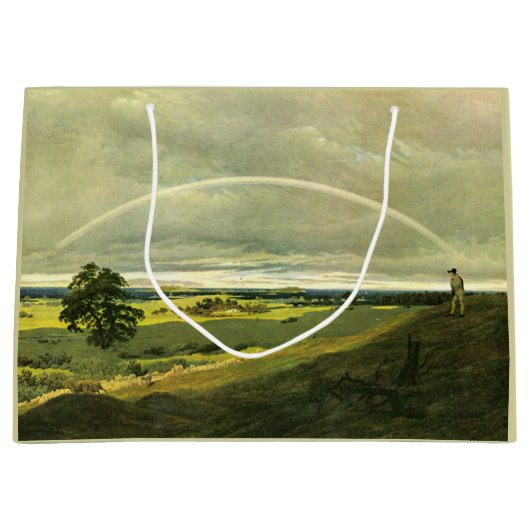 Landschaft mit Regenbogen (von Caspar David Friedr Große Geschenktüte (Vorderseite)