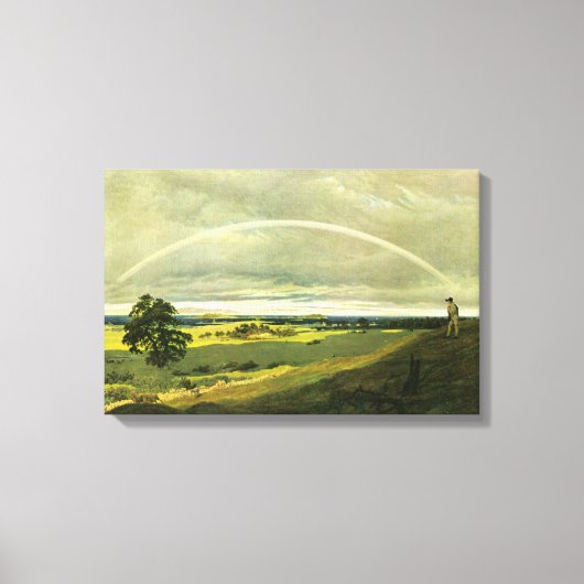 Landschaft mit Regenbogen (von Caspar David Friedr Leinwanddruck (Vorderseite)