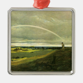 Landschaft mit Regenbogen (von Caspar David Friedr Ornament Aus Metall
