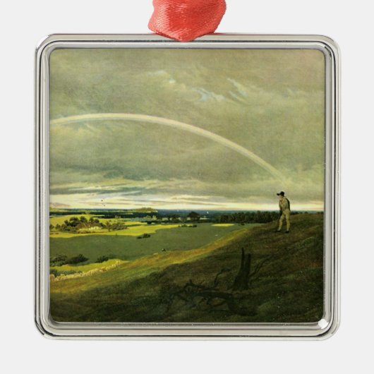 Landschaft mit Regenbogen (von Caspar David Friedr Ornament Aus Metall (Vorne)