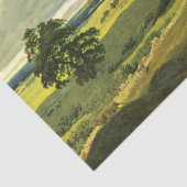 Landschaft mit Regenbogen (von Caspar David Friedr Seidenpapier (Detail)