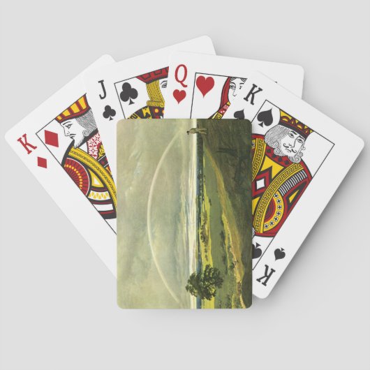 Landschaft mit Regenbogen (von Caspar David Friedr Spielkarten (Rückseite)