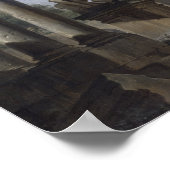 Landschaft mit römischen Ruinen Poster (Ecke)
