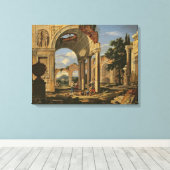 Landschaft mit Ruinen, 1673 Leinwanddruck (Insitu (Holzboden))