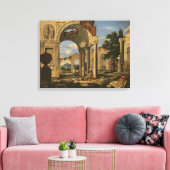 Landschaft mit Ruinen, 1673 Leinwanddruck (Insitu (Wohnzimmer))