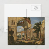 Landschaft mit Ruinen, 1673 Postkarte (Vorne/Hinten)