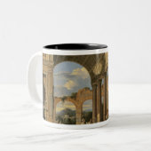 Landschaft mit Ruinen, 1673 Zweifarbige Tasse (Vorderseite Links)
