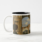 Landschaft mit Ruinen, 1673 Zweifarbige Tasse (Links)