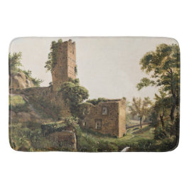 Landschaft mit Ruinen (Altes Ruiniertes Gebäude) Badematte