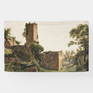 Landschaft mit Ruinen (Altes Ruiniertes Gebäude) Banner