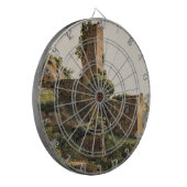 Landschaft mit Ruinen (Altes Ruiniertes Gebäude) Dartscheibe (Vorderseite Links)