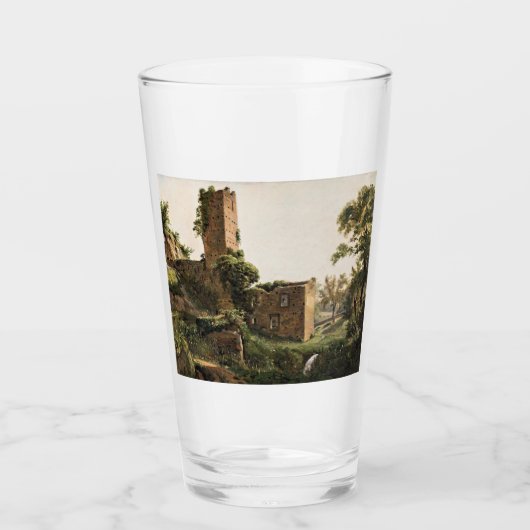 Landschaft mit Ruinen (Altes Ruiniertes Gebäude) Glas (Vorderseite)