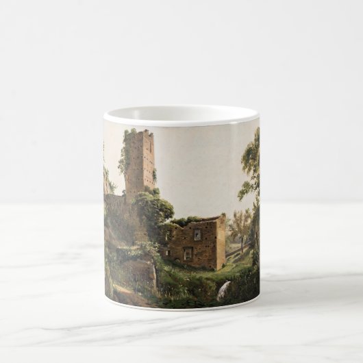 Landschaft mit Ruinen (Altes Ruiniertes Gebäude) Kaffeetasse (Mittel)