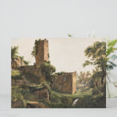 Landschaft mit Ruinen (Altes Ruiniertes Gebäude) Karte (Stehend Vorderseite)