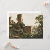 Landschaft mit Ruinen (Altes Ruiniertes Gebäude) Karte (Vorderseite/Rückseite Beispiel)