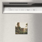 Landschaft mit Ruinen (Altes Ruiniertes Gebäude) Magnet (In Situ (Geschirrspüler))