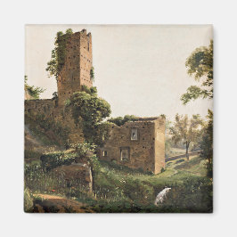 Landschaft mit Ruinen (Altes Ruiniertes Gebäude) Magnet