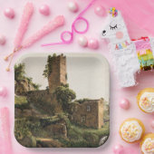 Landschaft mit Ruinen (Altes Ruiniertes Gebäude) Pappteller (Party)