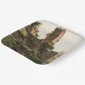 Landschaft mit Ruinen (Altes Ruiniertes Gebäude) Pappteller (Gewinkelt)