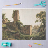 Landschaft mit Ruinen (Altes Ruiniertes Gebäude) Seidenpapier (Basteln)