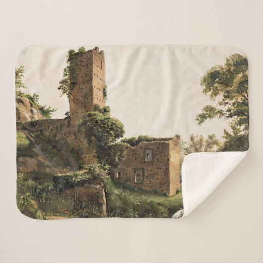 Landschaft mit Ruinen (Altes Ruiniertes Gebäude) Sherpadecke (Vorderseite (Horizontal))